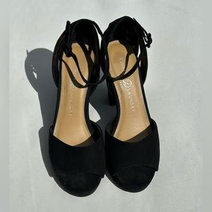 Black Suede Chinese Laundry Heels